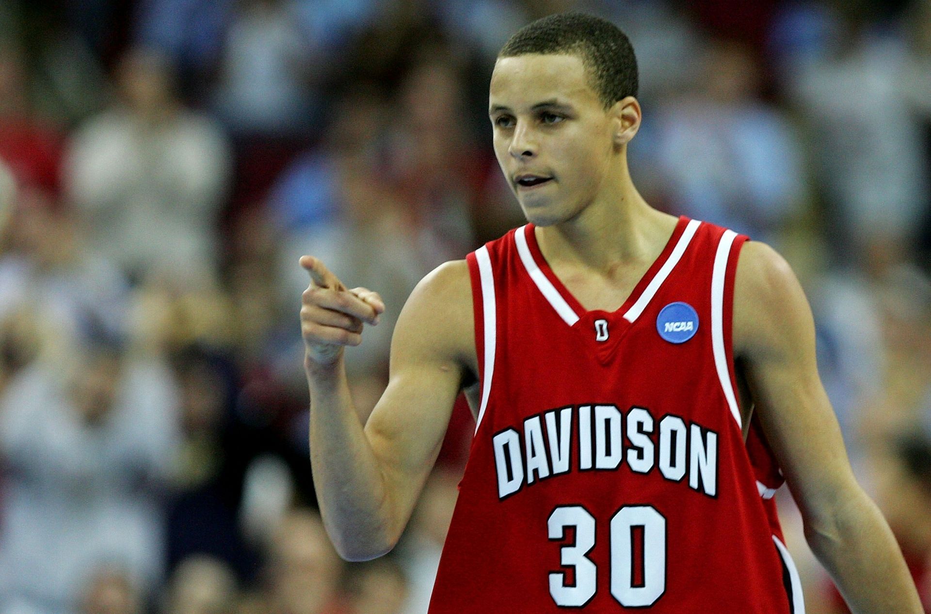 Stephen Curry with Davidson.