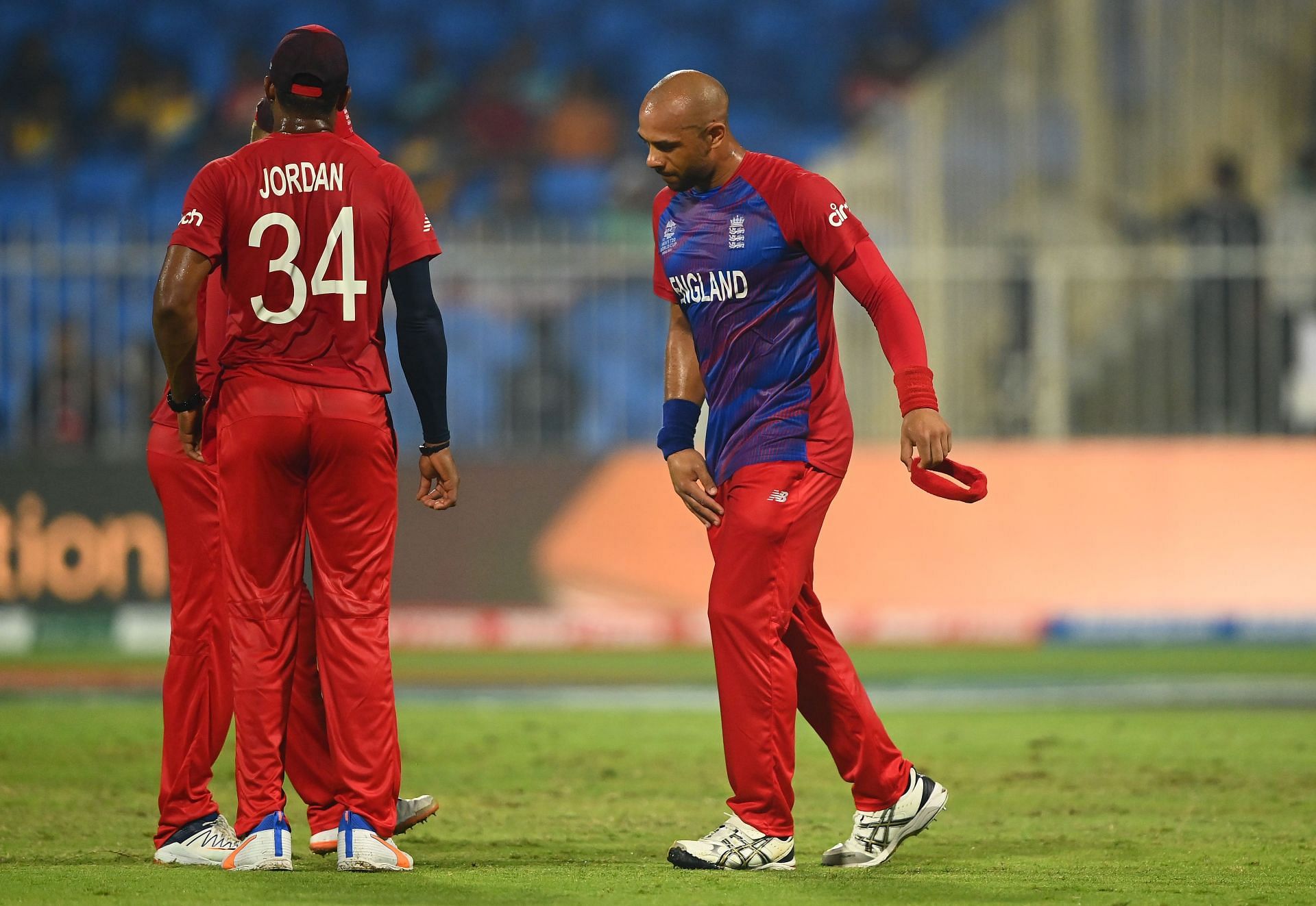 Tymal Mills failed to complete his four-over spell in the T20 World Cup match against Sri Lanka.