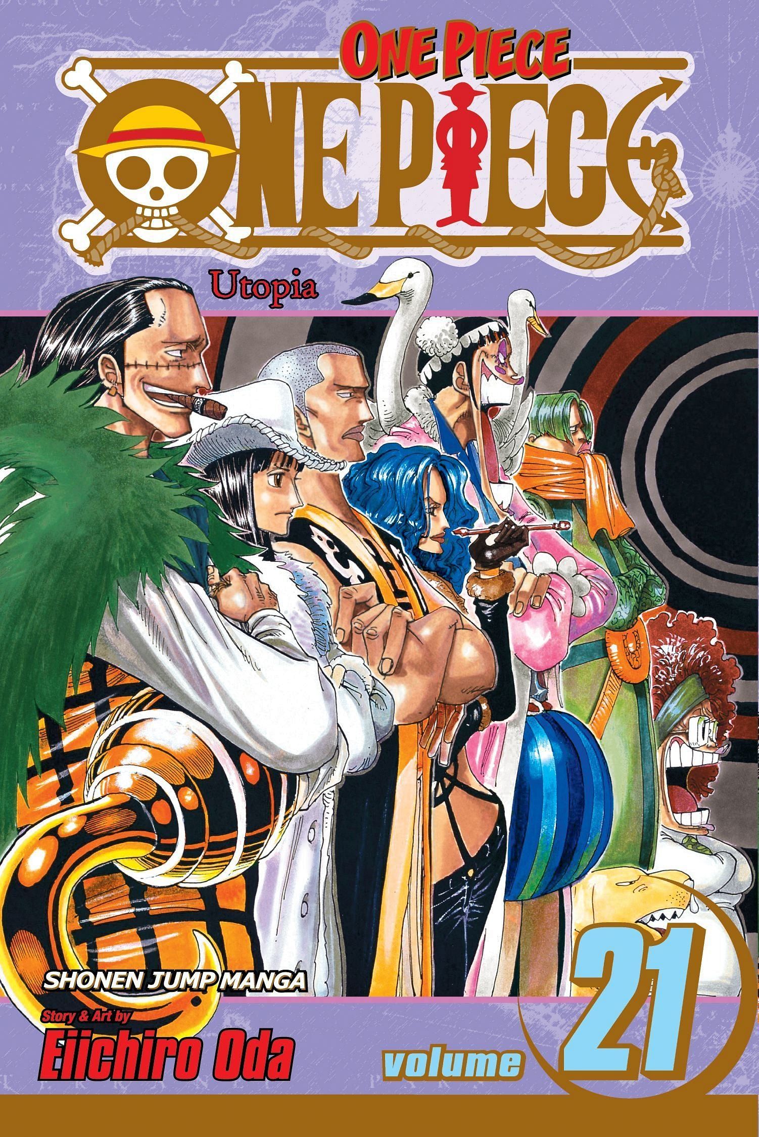 The cover art for One Piece Volume 21 (Image via Shueisha)