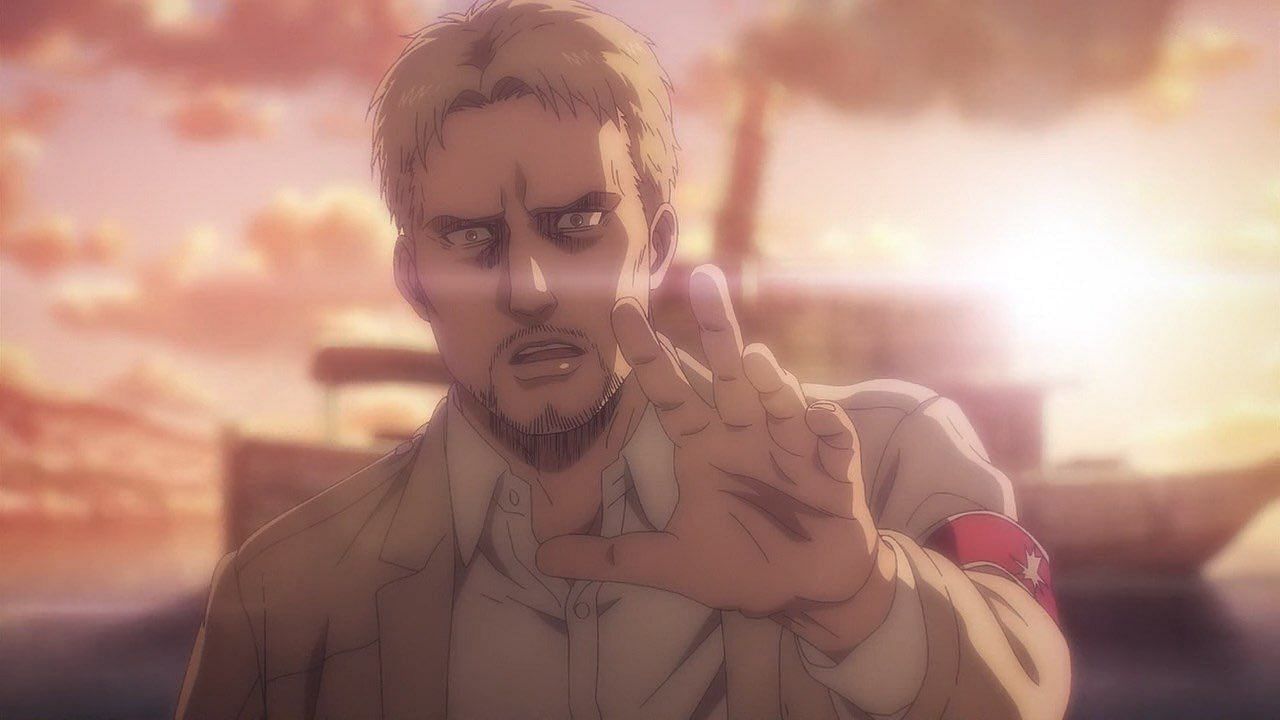 Reiner reaching out to a hallucination (credit : MAPPA)