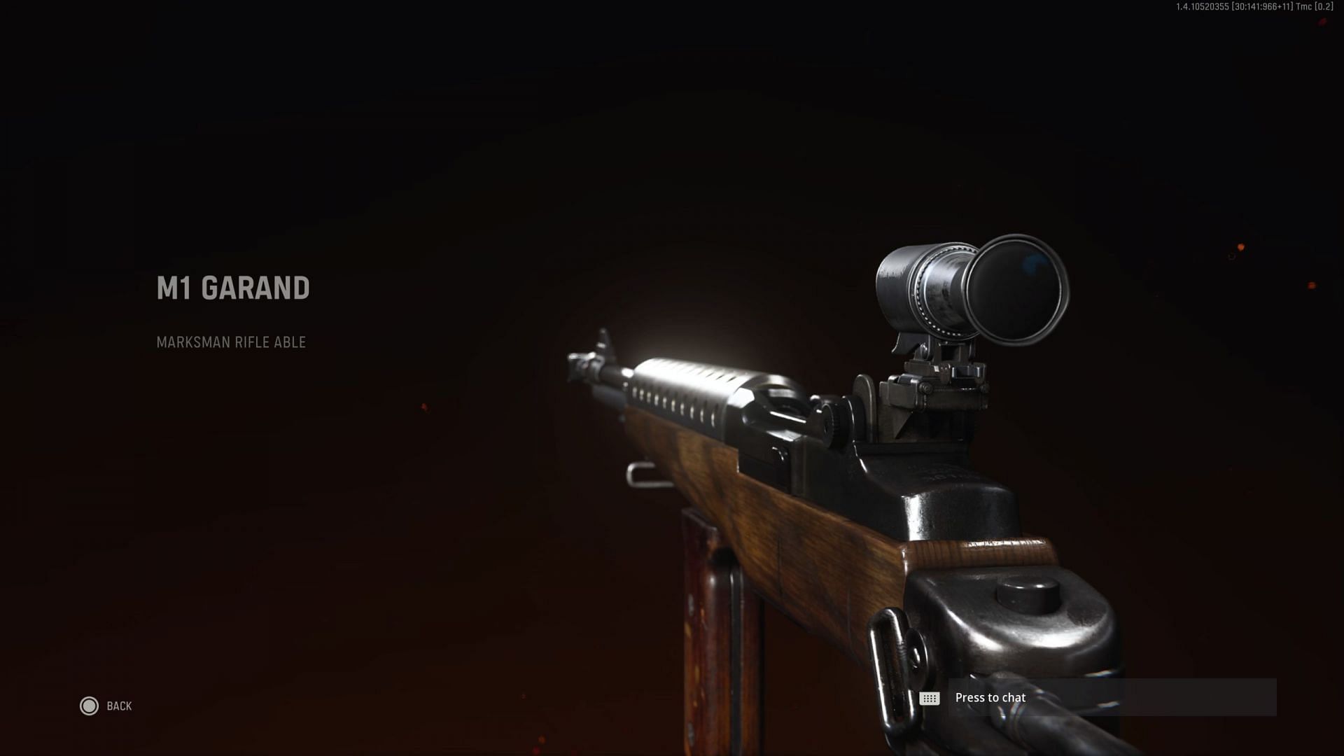 A look at the M1 Garand in Call of Duty: Vanguard. (Image via Activision)