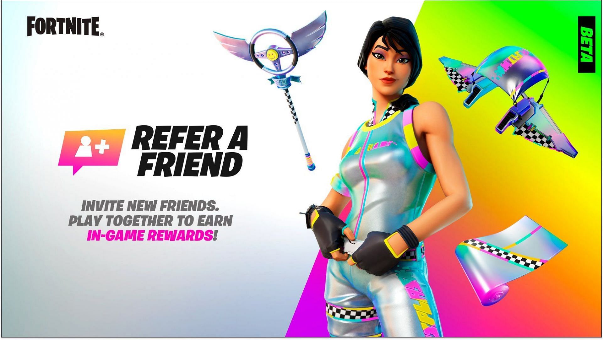 Fortnite Refer A Friend event details explained (Image via Fortnite/Twitter)