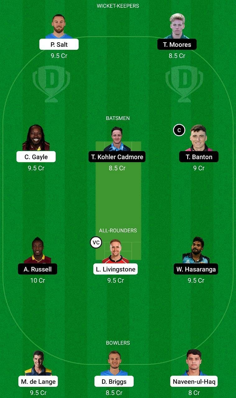 TAD vs DG Dream11 Fantasy Tip #1