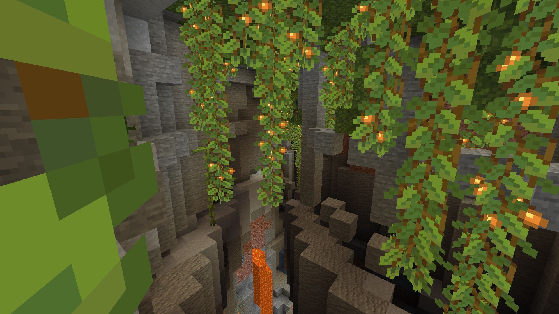 Lush caves (Image via Minecraft)