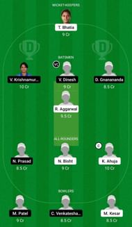 Dream11 Team for Punjab Women vs Karnataka Women - Women’s Senior One Day Trophy 2021-22 Semi-final 1.