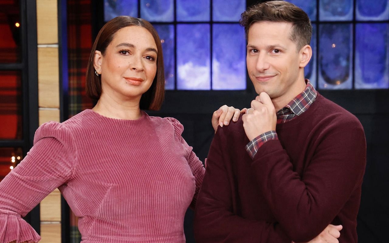 Baking It hosts Maya Rudolph and Andy Samberg (Image via Peacock)