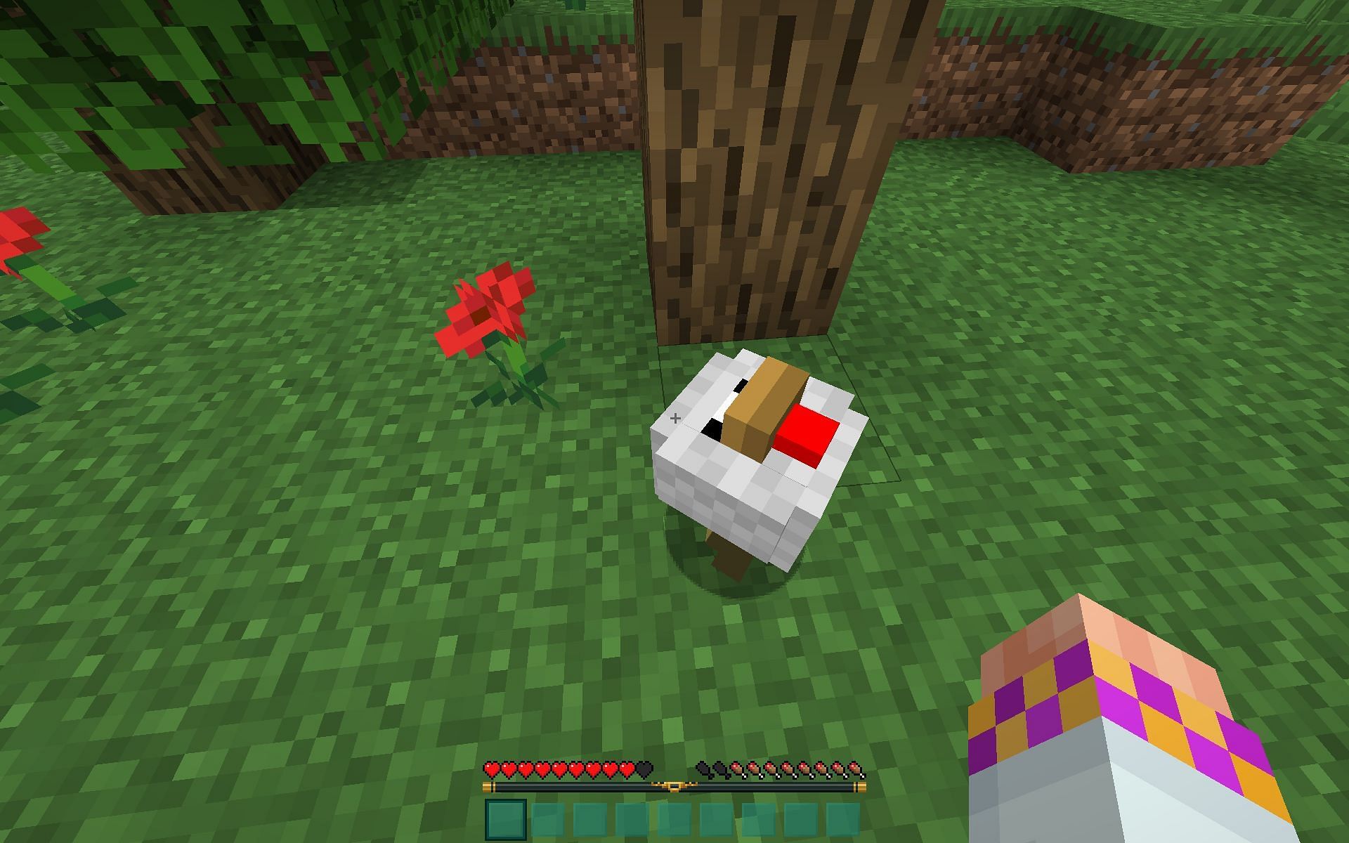 players can tame chickens in Minecraft (image via Mojang)