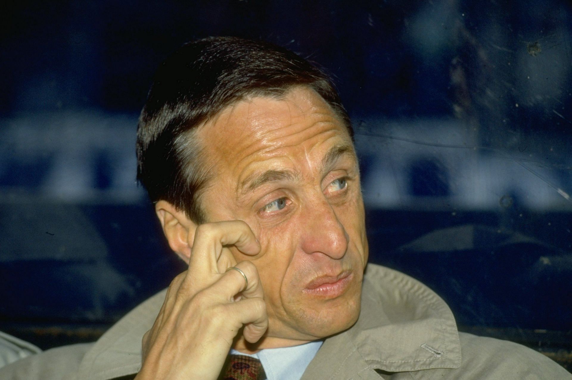 Th legendary Johan Cruyff of Barcelona