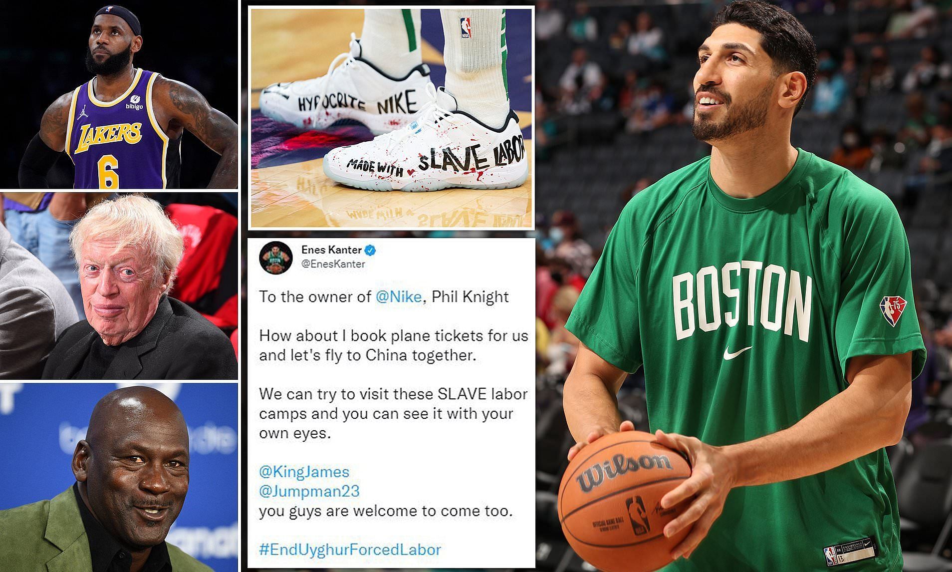 Enes Kanter has accused Michael Jordan of neglecting the needs of black communities. [Photo: Daily Mail]