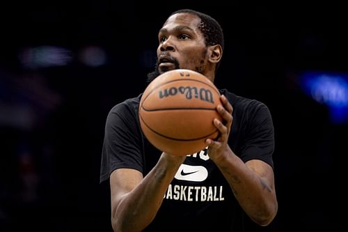 Kevin Durant (#7) of the Brooklyn Nets