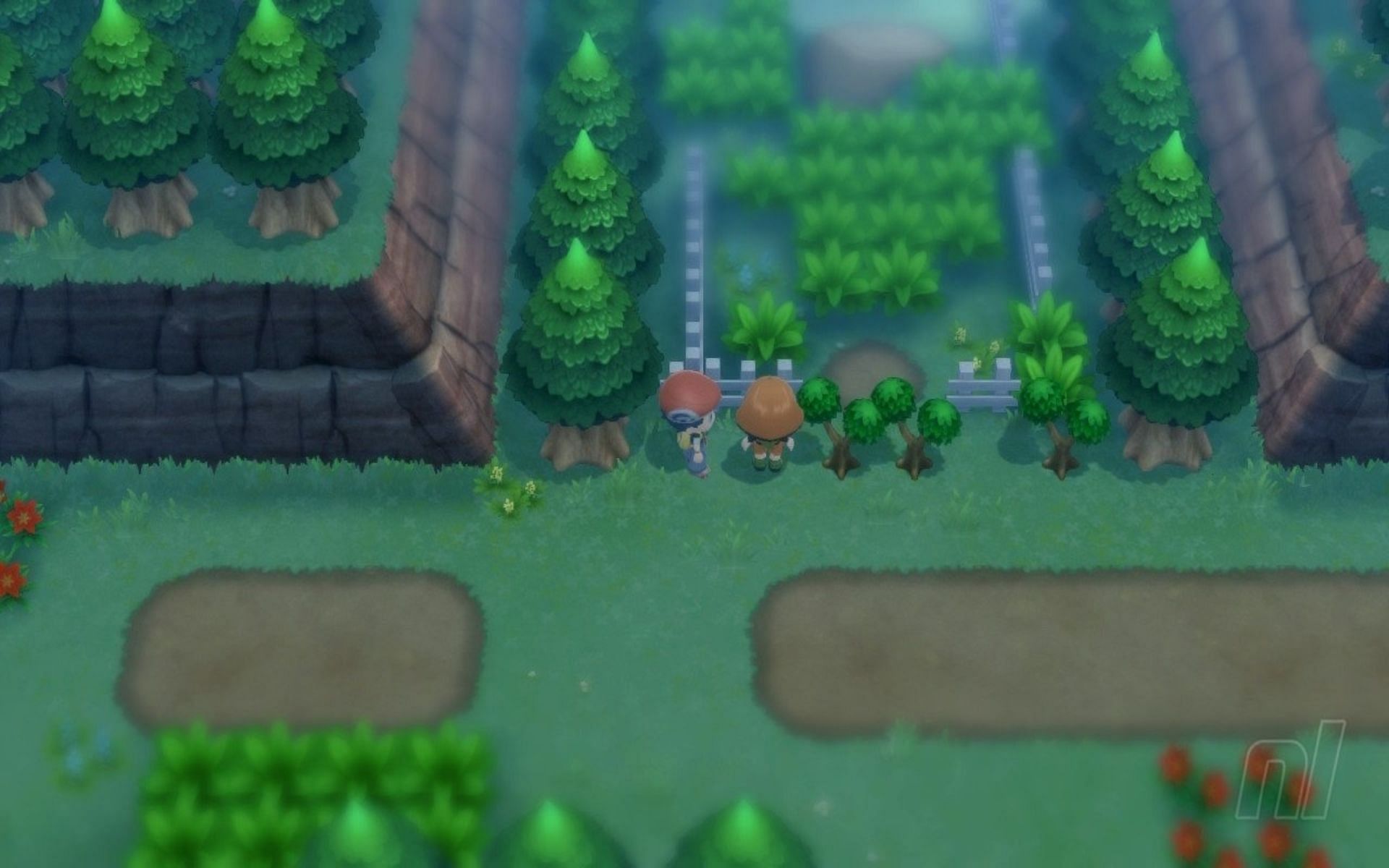 Trees need to be cut to access the Old Chateau (Image via The Pokemon Company)