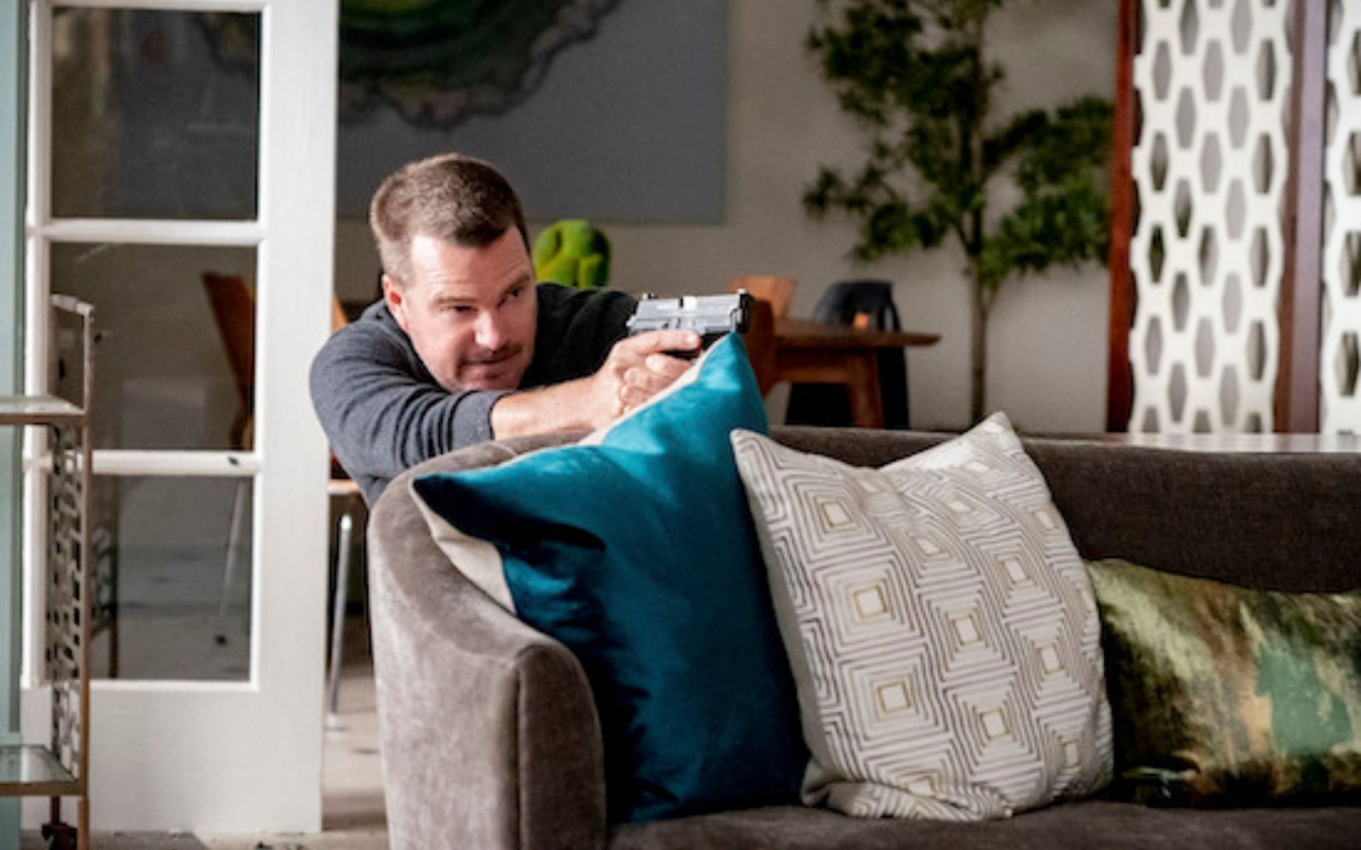 Chris O&#039;Donnell as Special Agent G. Callen in a scene from NCIS: Los Angeles (Image via Ron Jaffe/CBS)