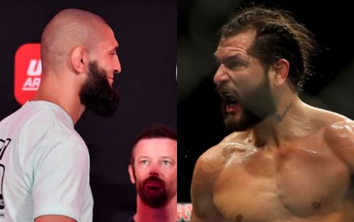 UFC welterweight contenders Khamzat Chimaev (left) and Jorge Masvidal (right)