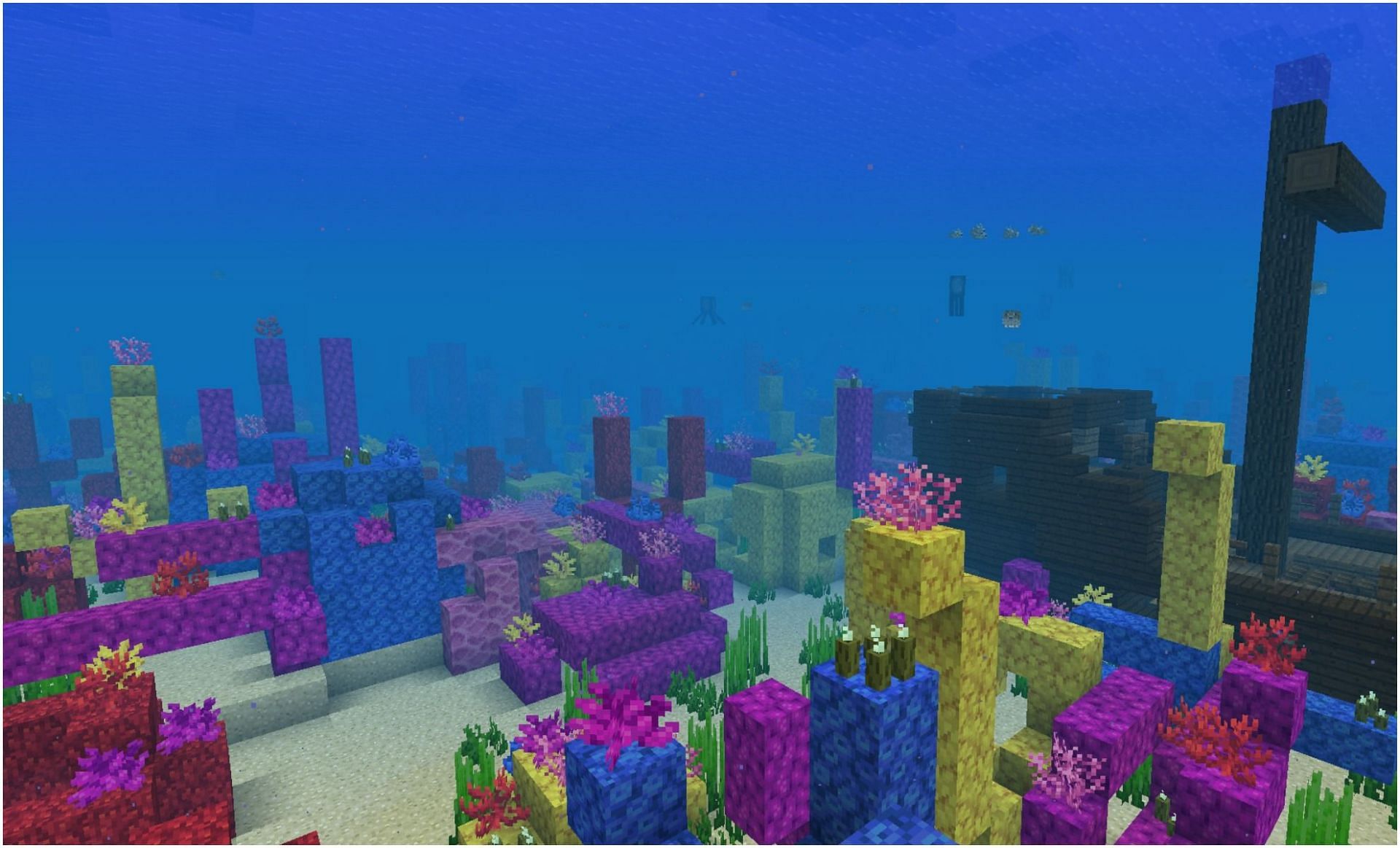 An Ocean in Minecraft (Image via Minecraft)