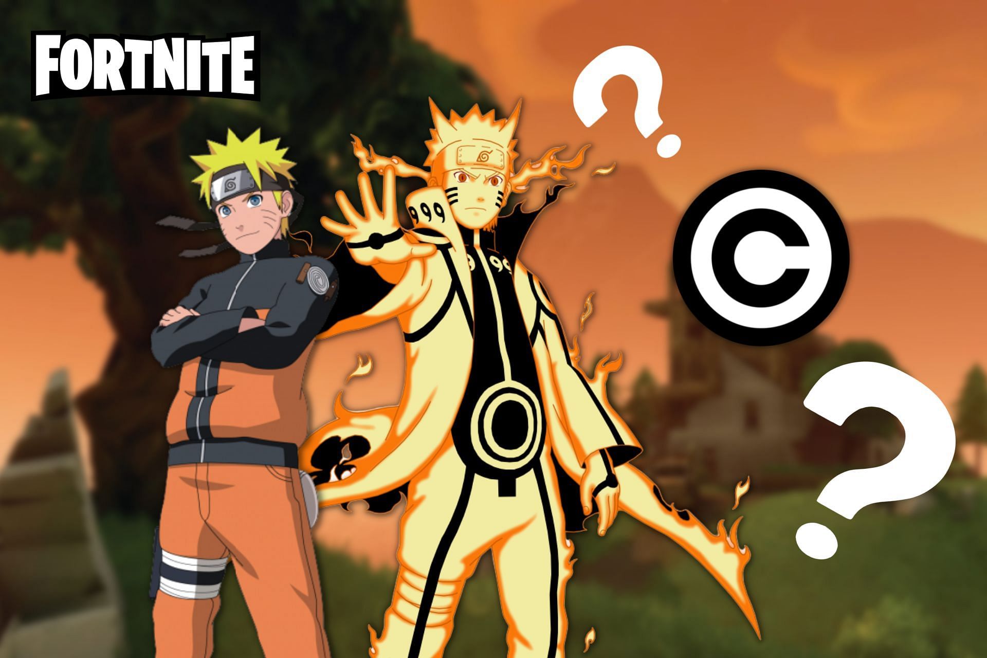 Fortnite might have a problem with copyrights for Naruto (Image via Sportskeeda)