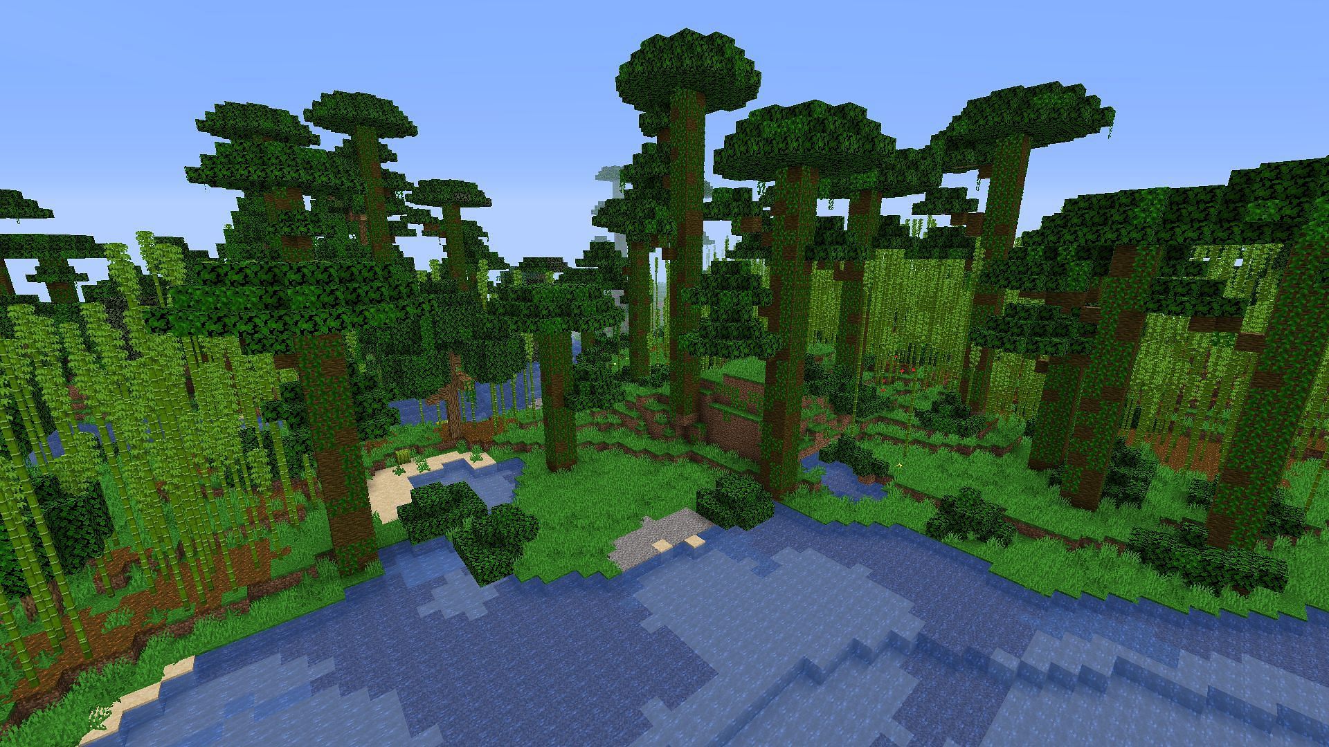 A Jungle Biome in Minecraft (Image via Minecraft)
