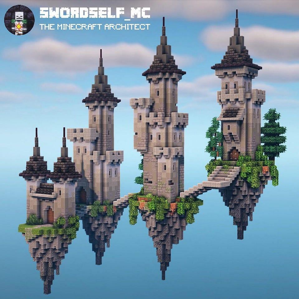 floating city in the sky minecraft