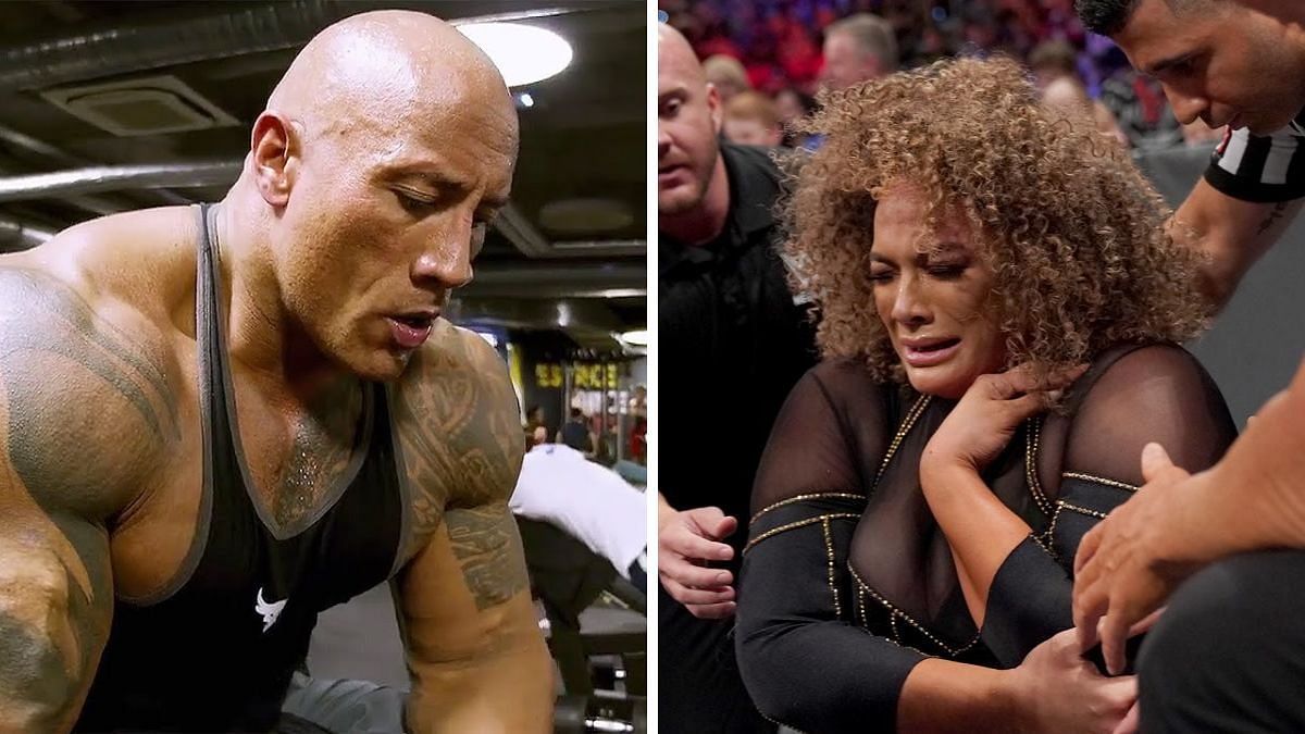 WWE had big plans for The Rock (left) but was quick to replace Nia Jax (right)