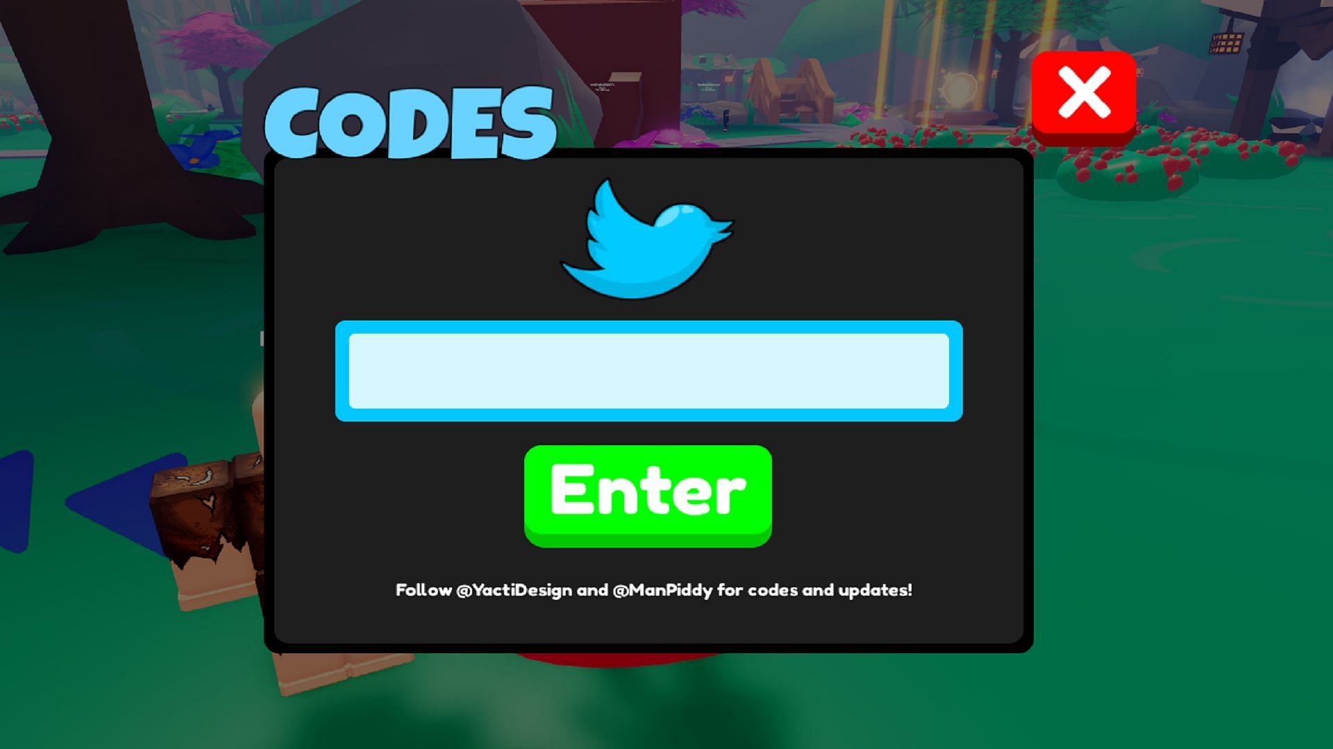 Use the code redemption system to win free gifts (Image via Roblox)