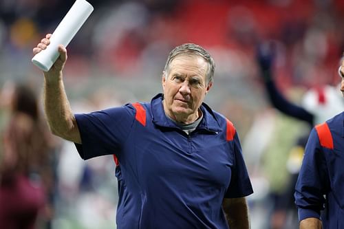 Head coach Bill Belichick departs after Thursday's win over Atlanta (Photo: Getty)