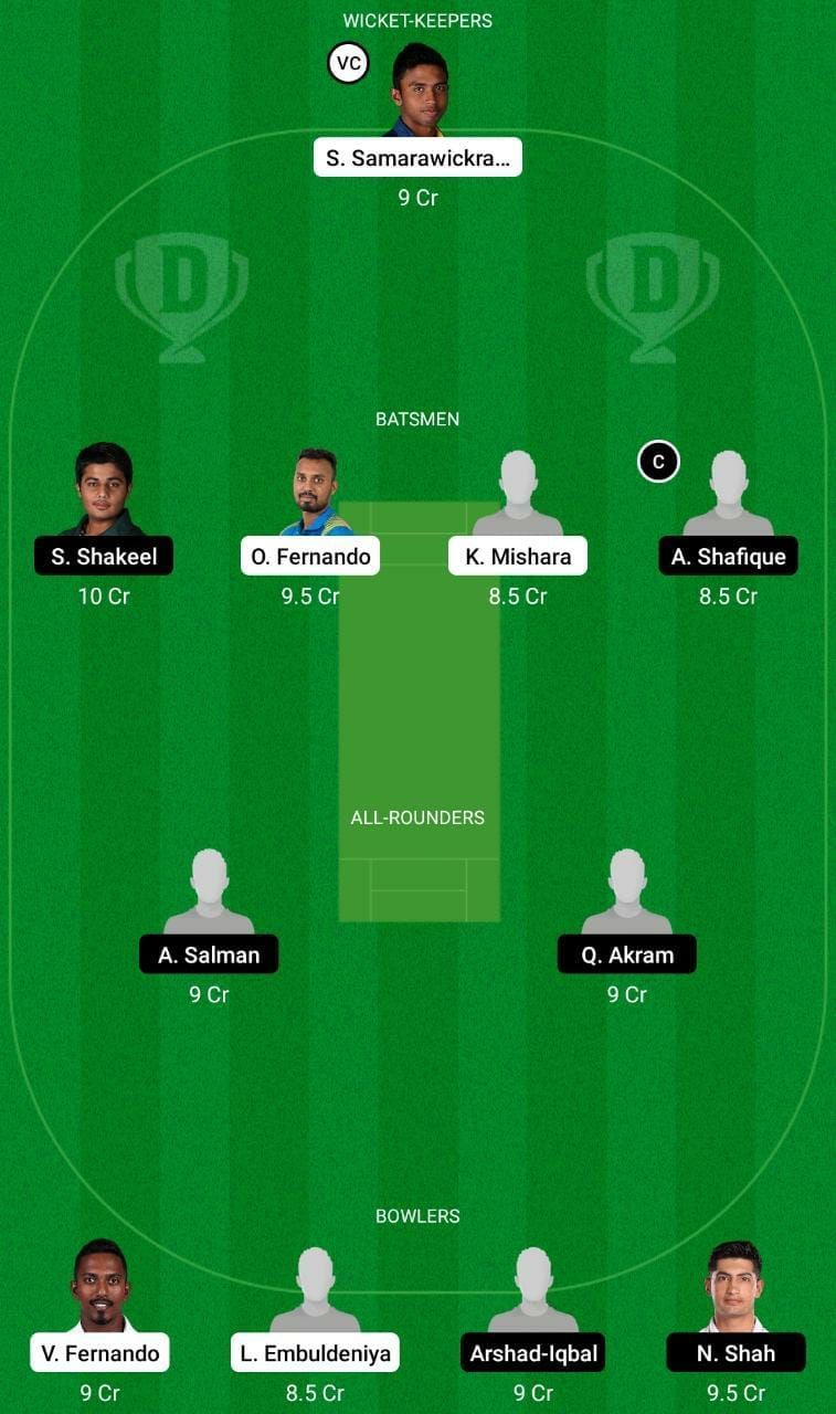 SL-A vs PKS Dream11 Fantasy Tip #1