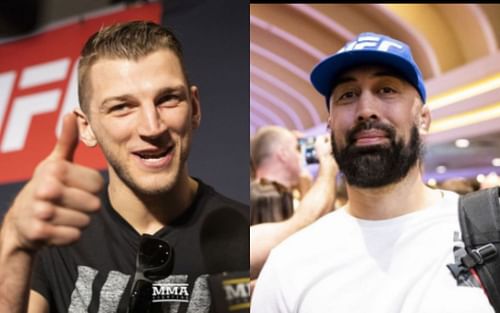 UFC lightweight Dan Hooker and Eugene Bareman[Credits: @mmamatchmaking, @yoshimmaniac, Instagram]