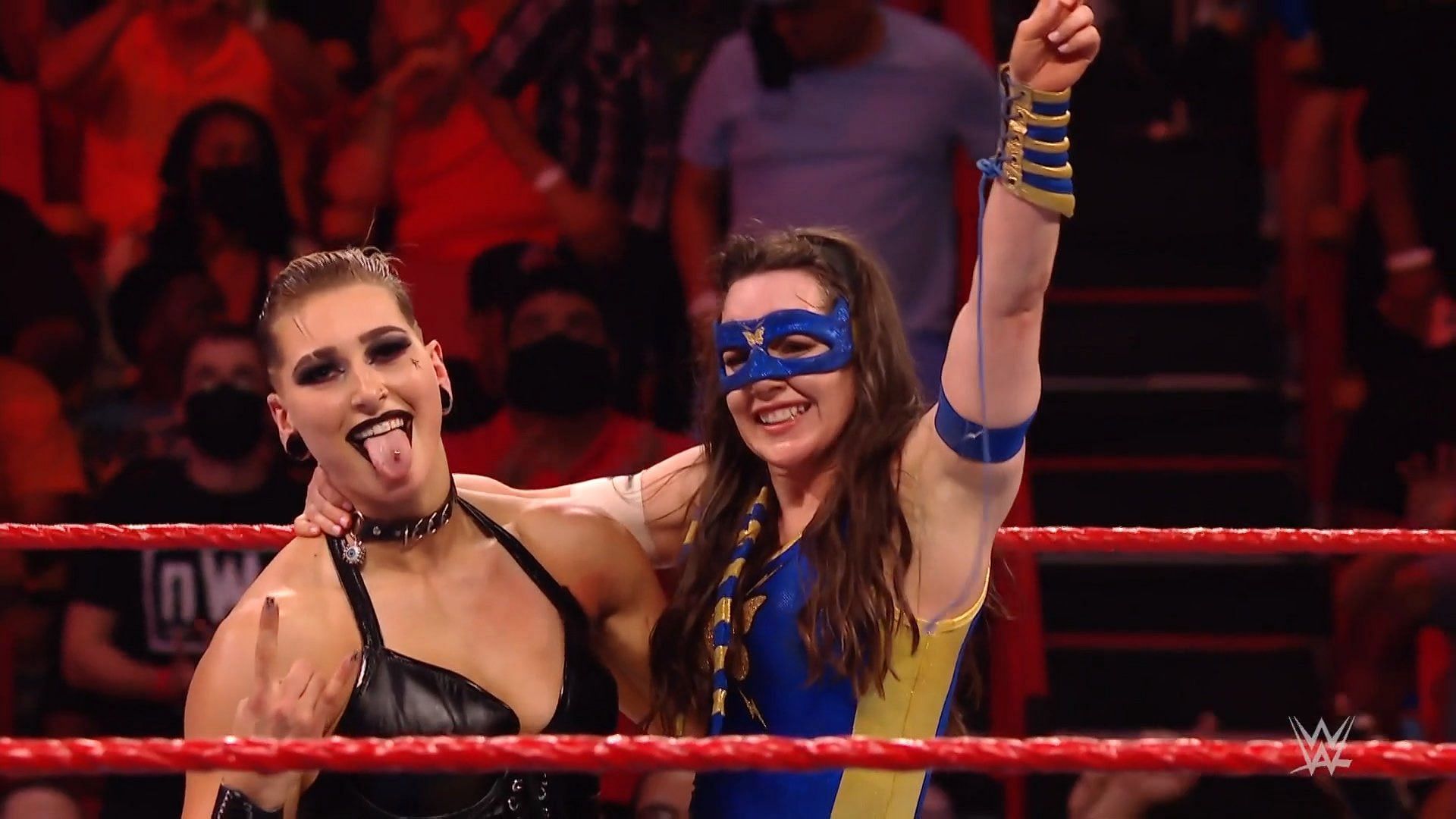 Rhea Ripley and Nikki A.S.H. on RAW