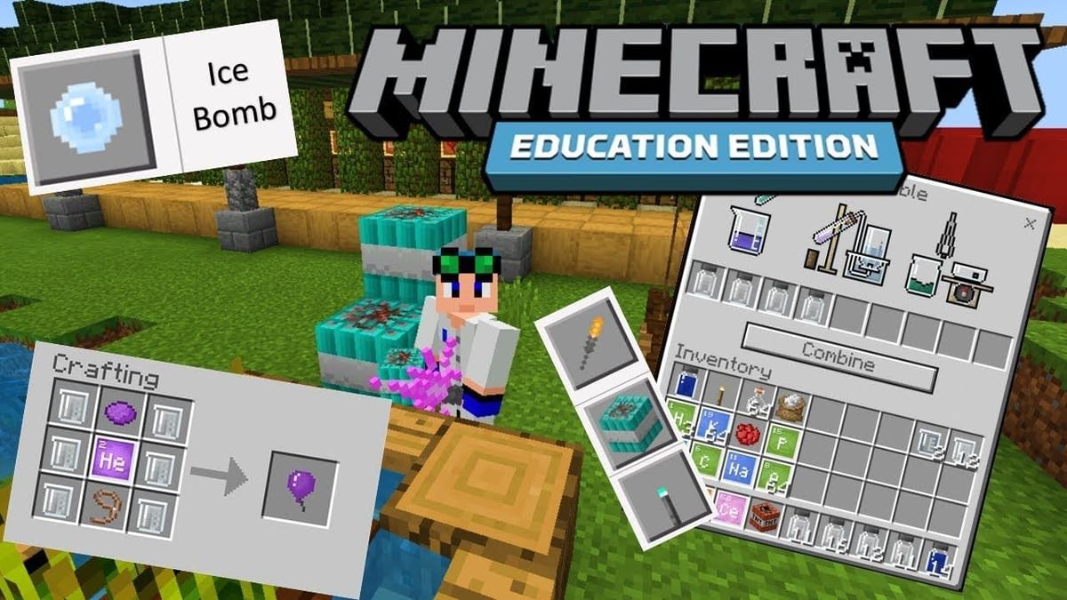 How to use a sparkler in Minecraft Education Edition