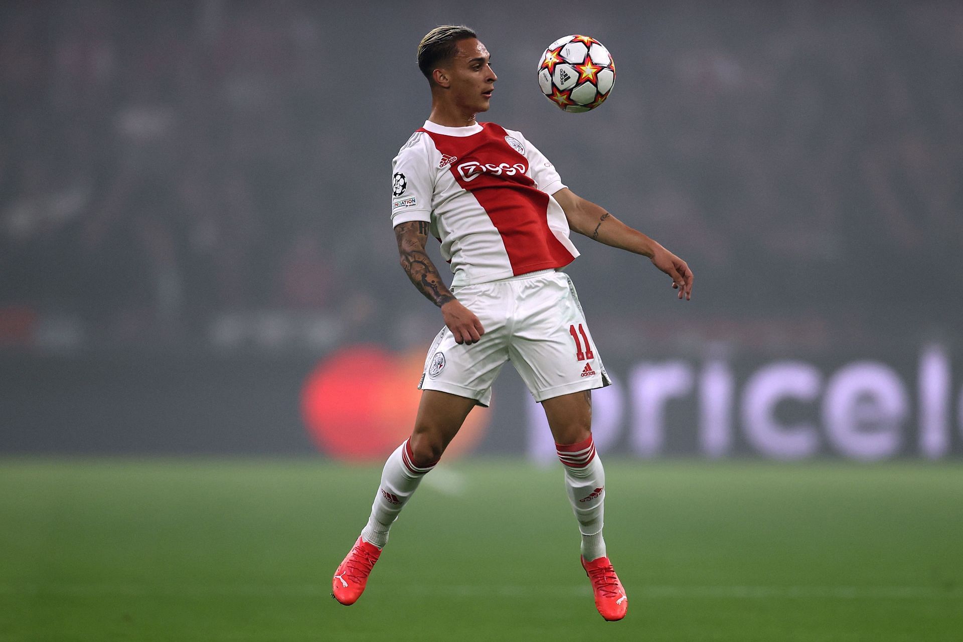 Antony in action for AFC Ajax vs Borussia Dortmund: Group C - UEFA Champions League