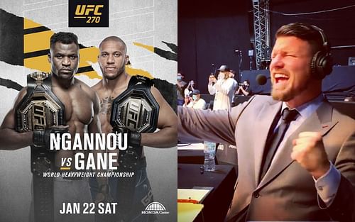 Francis Ngannou & Ciryl Gane (right), Michael Bisping (left) [Images Courtesy: @ciryl_gane @mikebisping on Instagram]