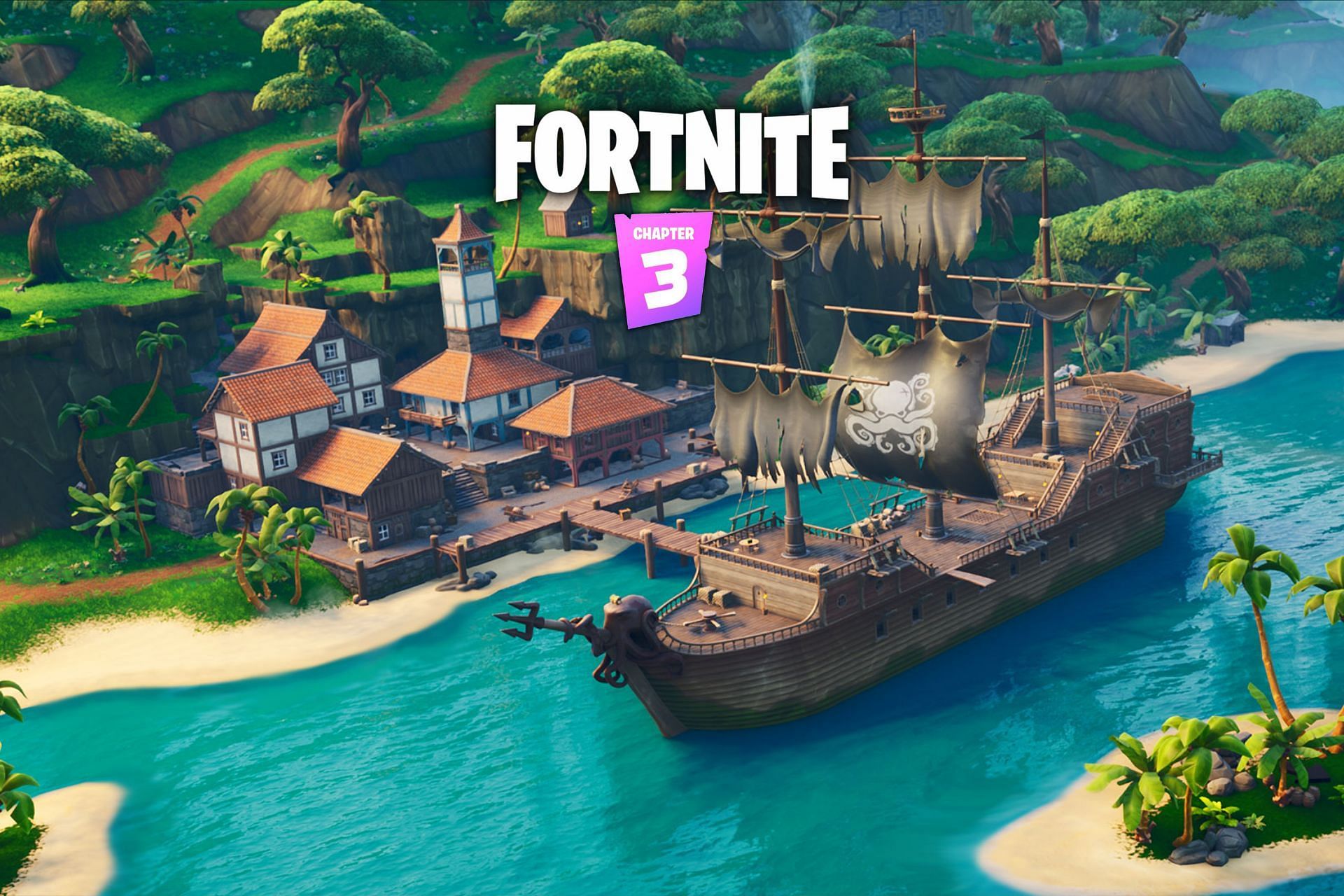 Fortnite Chapter 3 will have a tropical-themed map POI (Image via Sportskeeda)