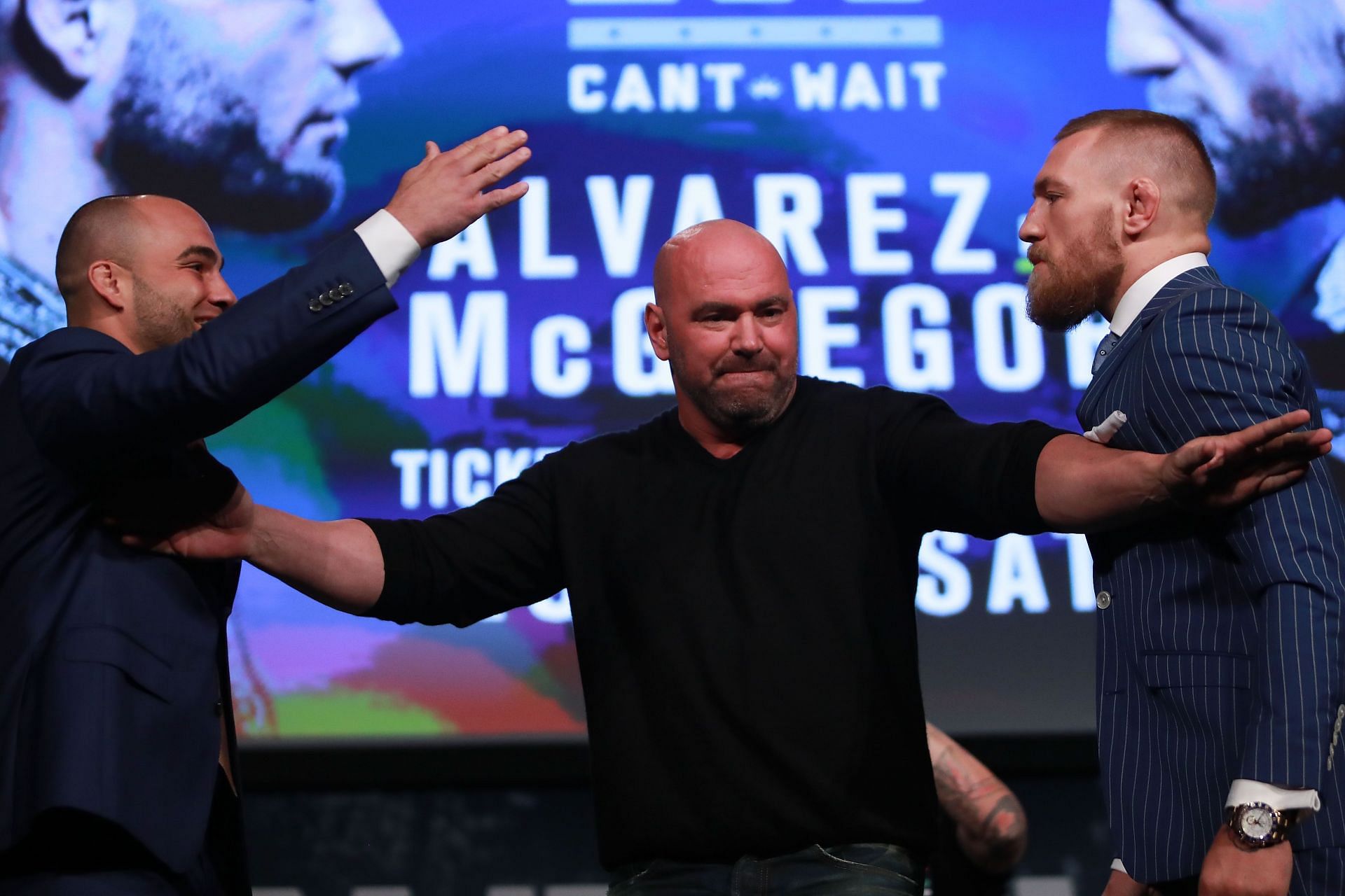 UFC 205 Press Conference between McGregor and Alvarez
