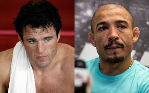 UFC legends Chael Sonnen (left) and Jose Aldo (right)