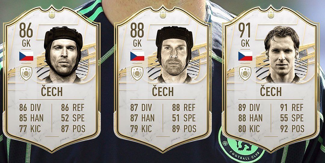 Petr Cech Mid Icon SBC is live in FIFA 22 (Image via Twitter/FIFA 22 News)