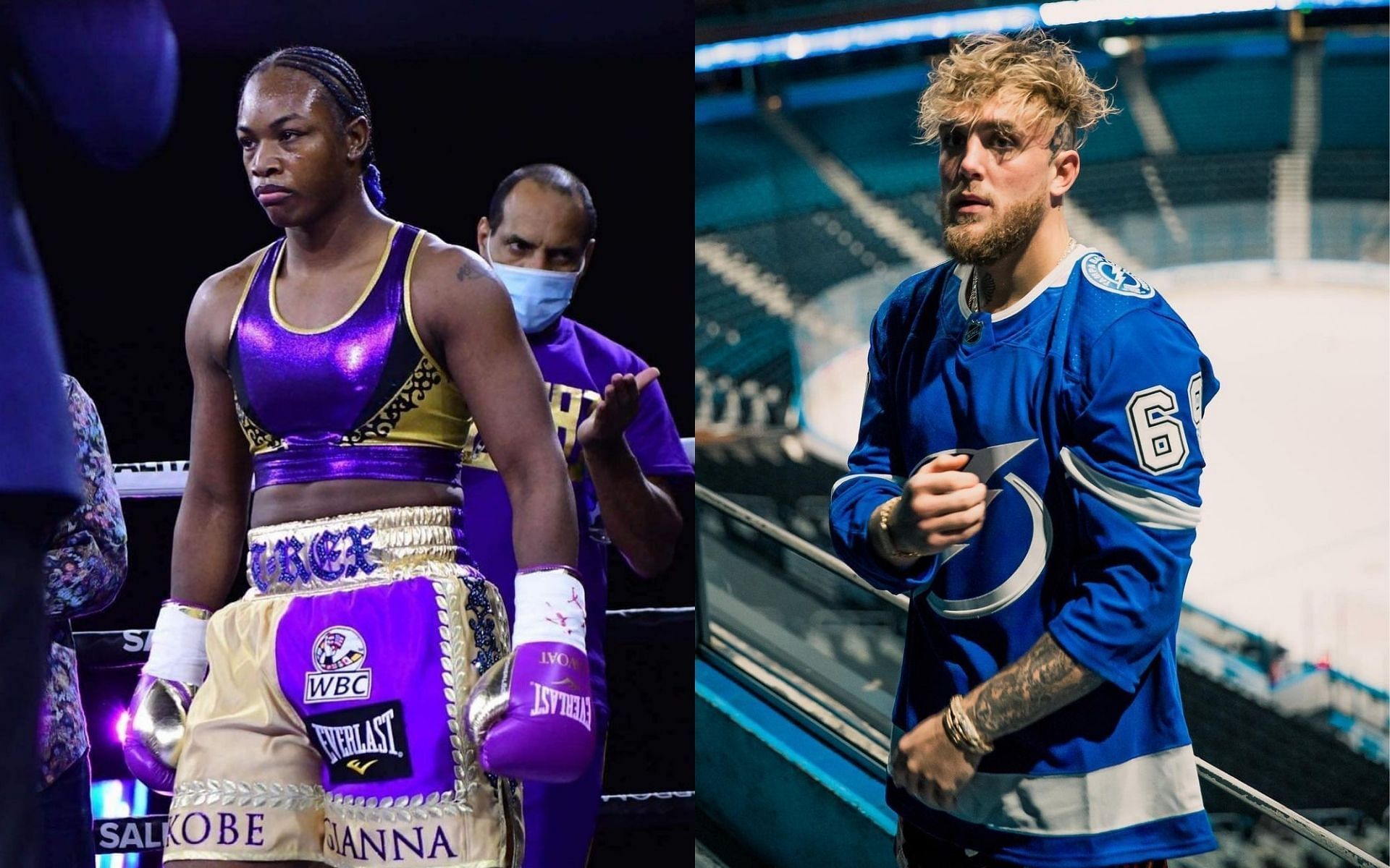 Claressa Shields (left) and Jake Paul (right) [Image Courtesy: @claressashields and @jakepaul on Instagram]