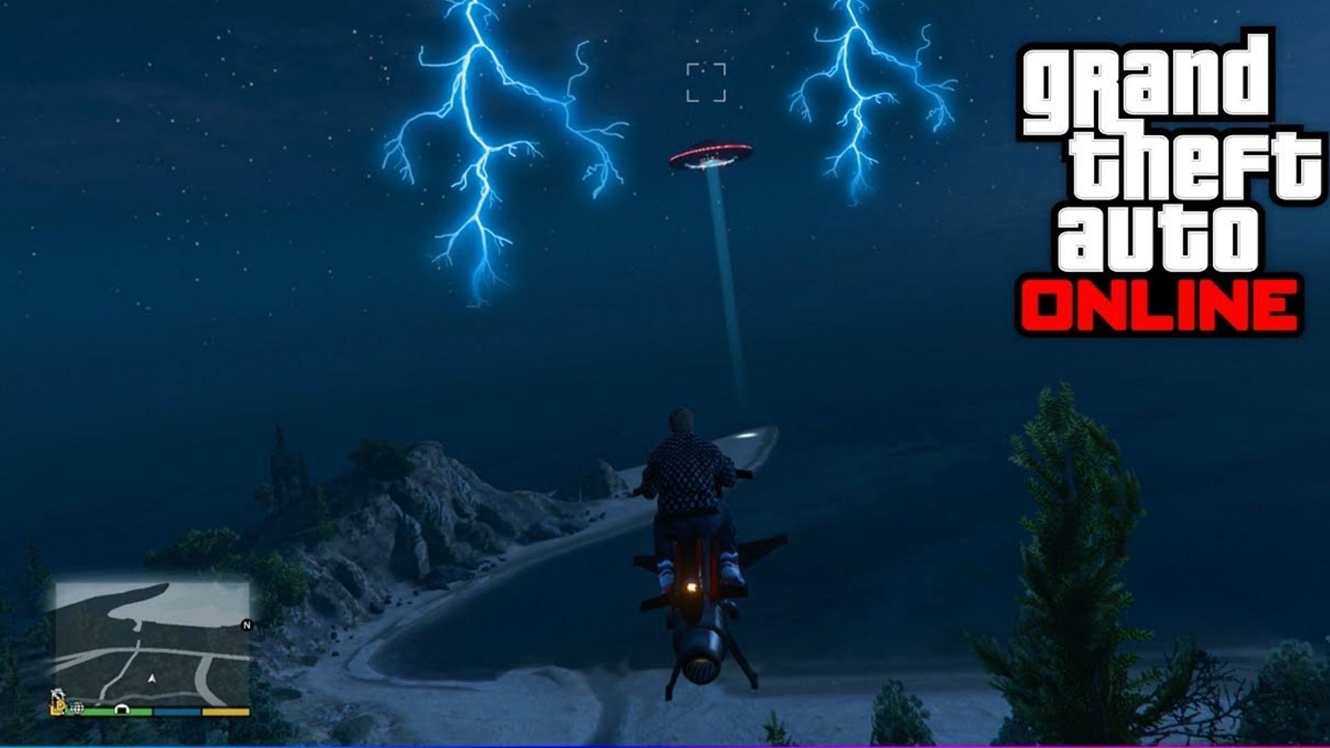 The Halloween UFO event in GTA Online (Image via Sportskeeda)