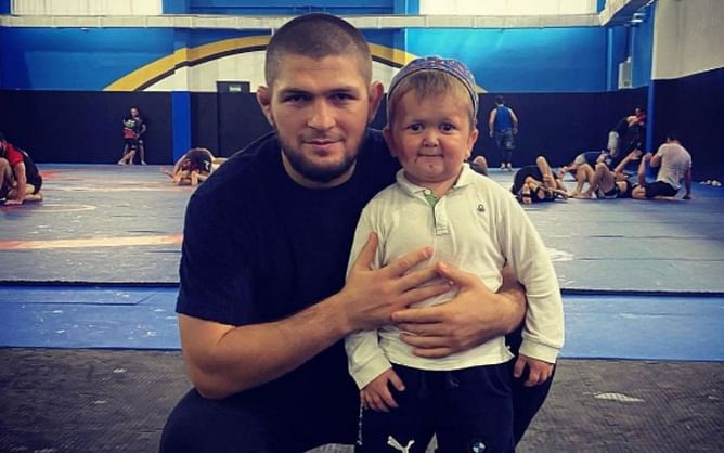"I think Dana wanna sign him" - Khabib Nurmagomedov jokingly hints that Hasbulla might be competing in the UFC soon