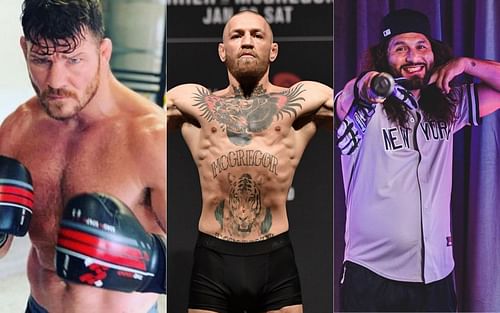 Michael Bisping (left), Conor McGregor (middle) and Jorge Masvidal (right)