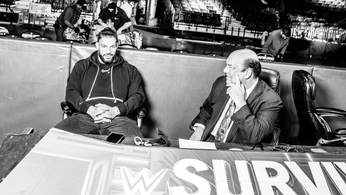WWE यूनिवर्सल चैंपियन रोमन रेंस और उनके स्पेशल काउंसिल पॉल हेमन 