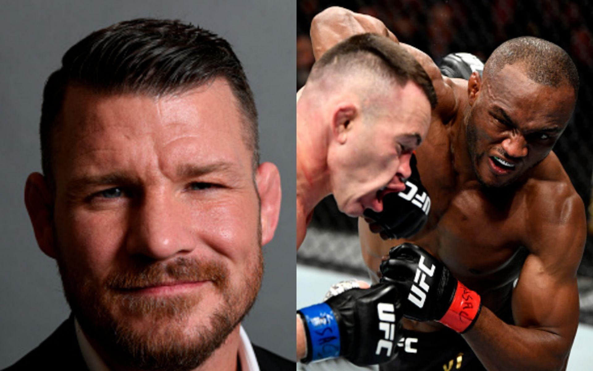 Michael Bisping (left); Covington vs. Usman (right)