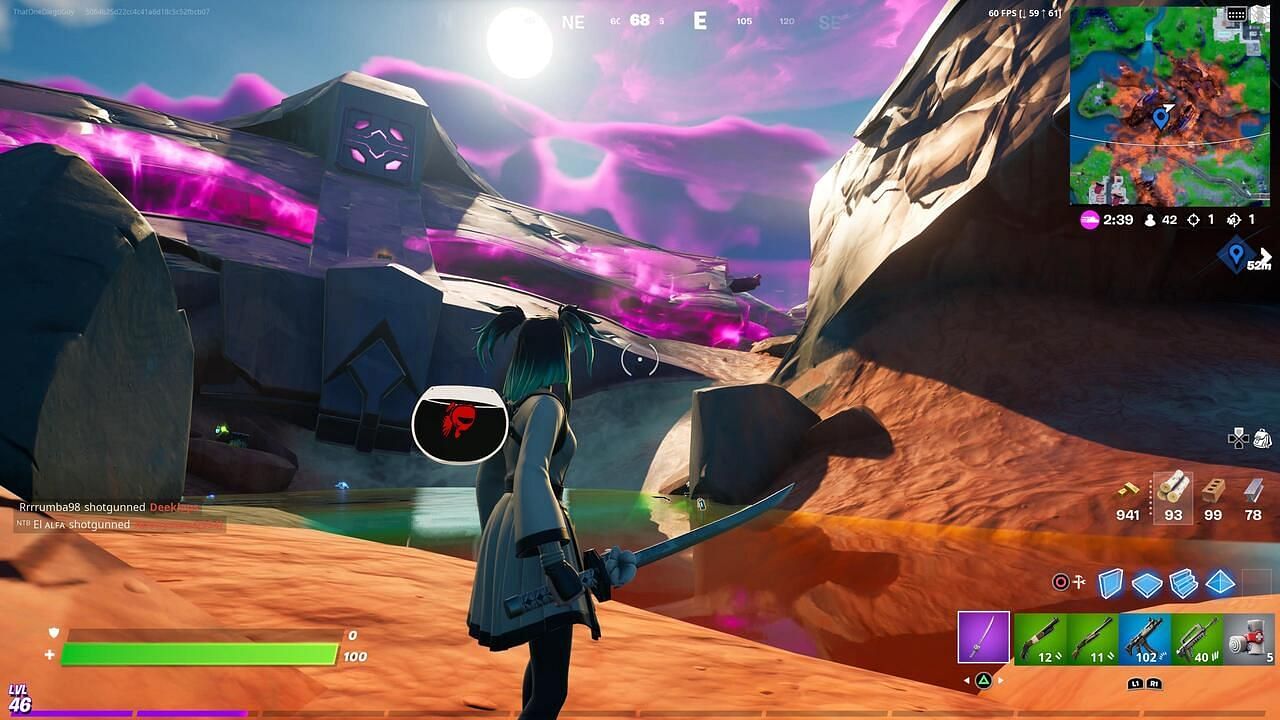 Crash sites are all around the map. (Image via Epic Games)
