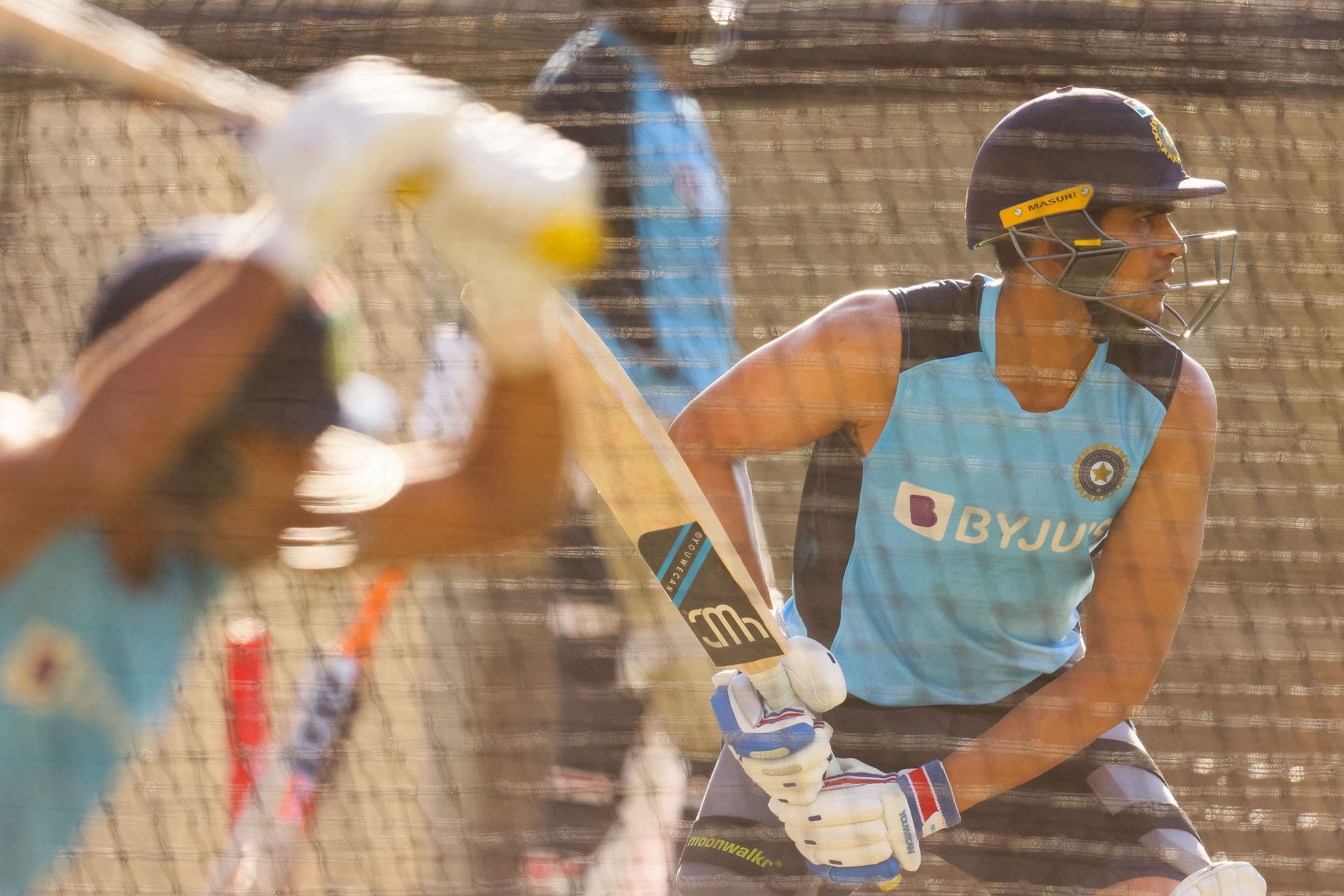 Shubman Gill during a nets session in Australia earlier this year
