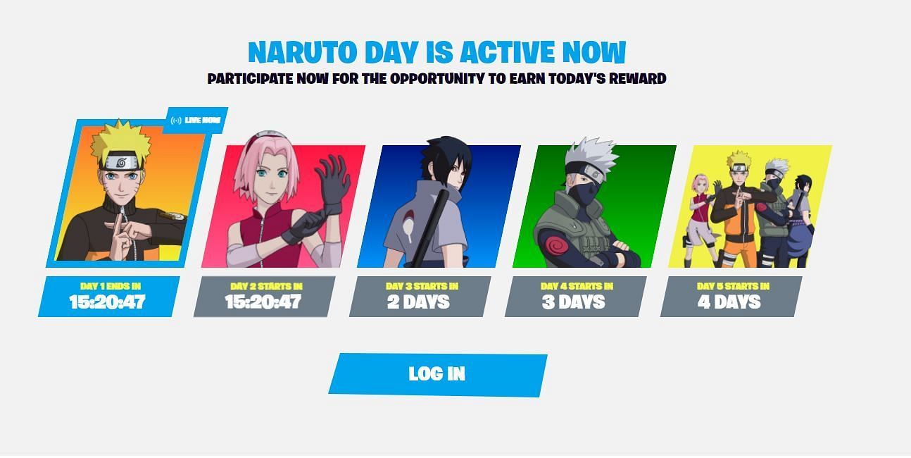 The Fortnite x Naruto collab has some exclusive free rewards for the players, including a glider (Image via Fortnite/the nindo)