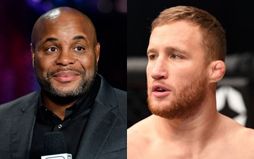 Daniel Cormier (left); Justin Gaethje (right)