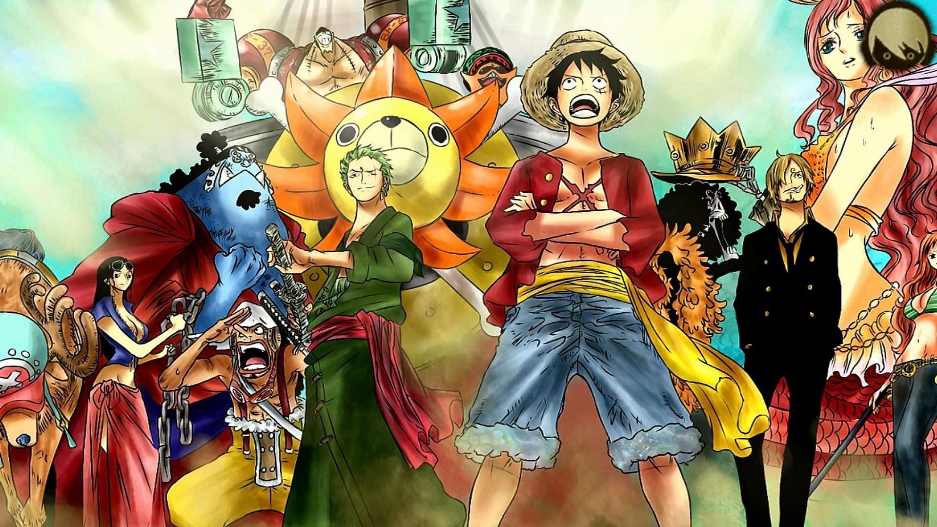 The Straw Hat crew in One Piece (Image via Pinterest)