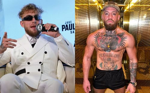 Jake Paul (left); Conor McGregor (right). [Right image courtesy: @thenotoriousmma on Instagram]