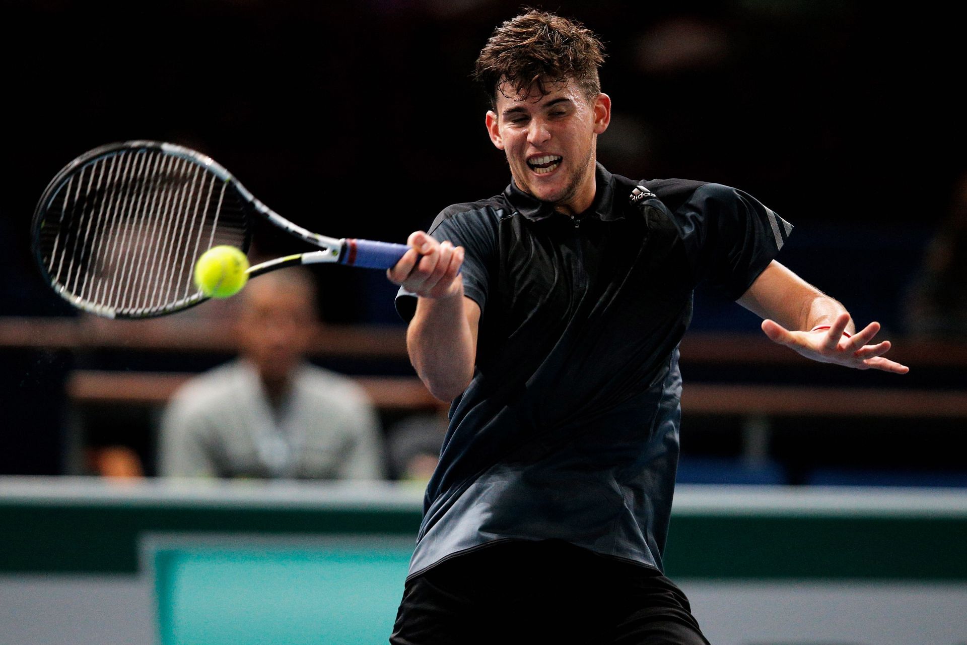Dominic Thiem at the 2014 BNP Paribas Masters - Day One