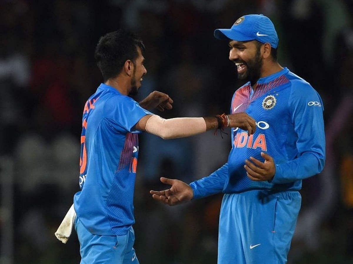Yuzvendra Chahal shares a great bond with Rohit Sharma (Credit: BCCI)