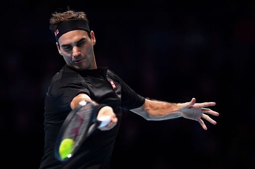 Roger Federer at the 2019 Nitto ATP Finals