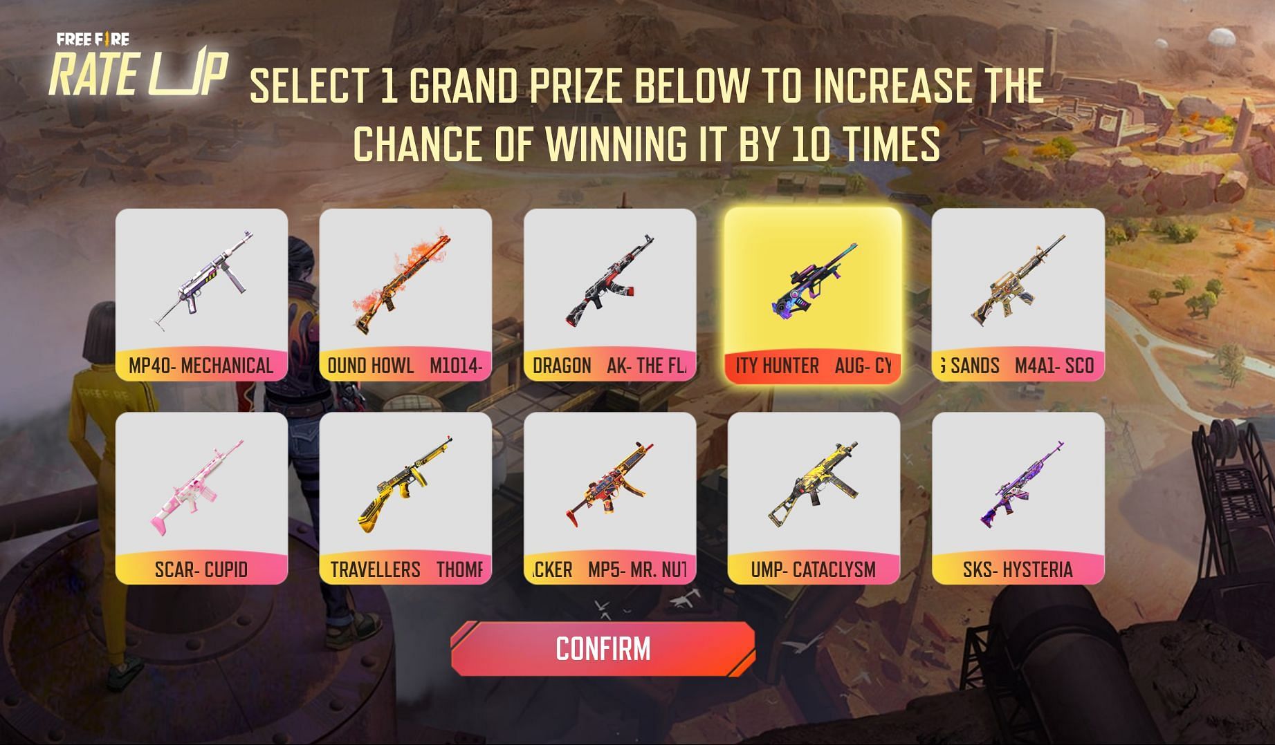 There are a total of grand prizes (Image via Free Fire)